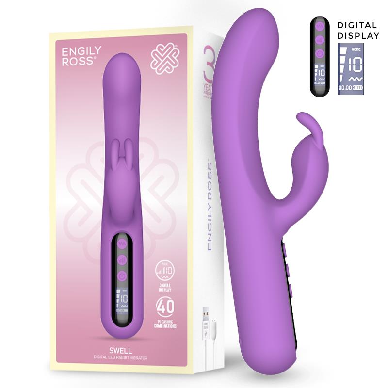 Swell Vibrador con Pantalla Digital Súper Potente 23.2 cm
